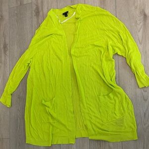 Torrid Neon Green Knit Cardigan